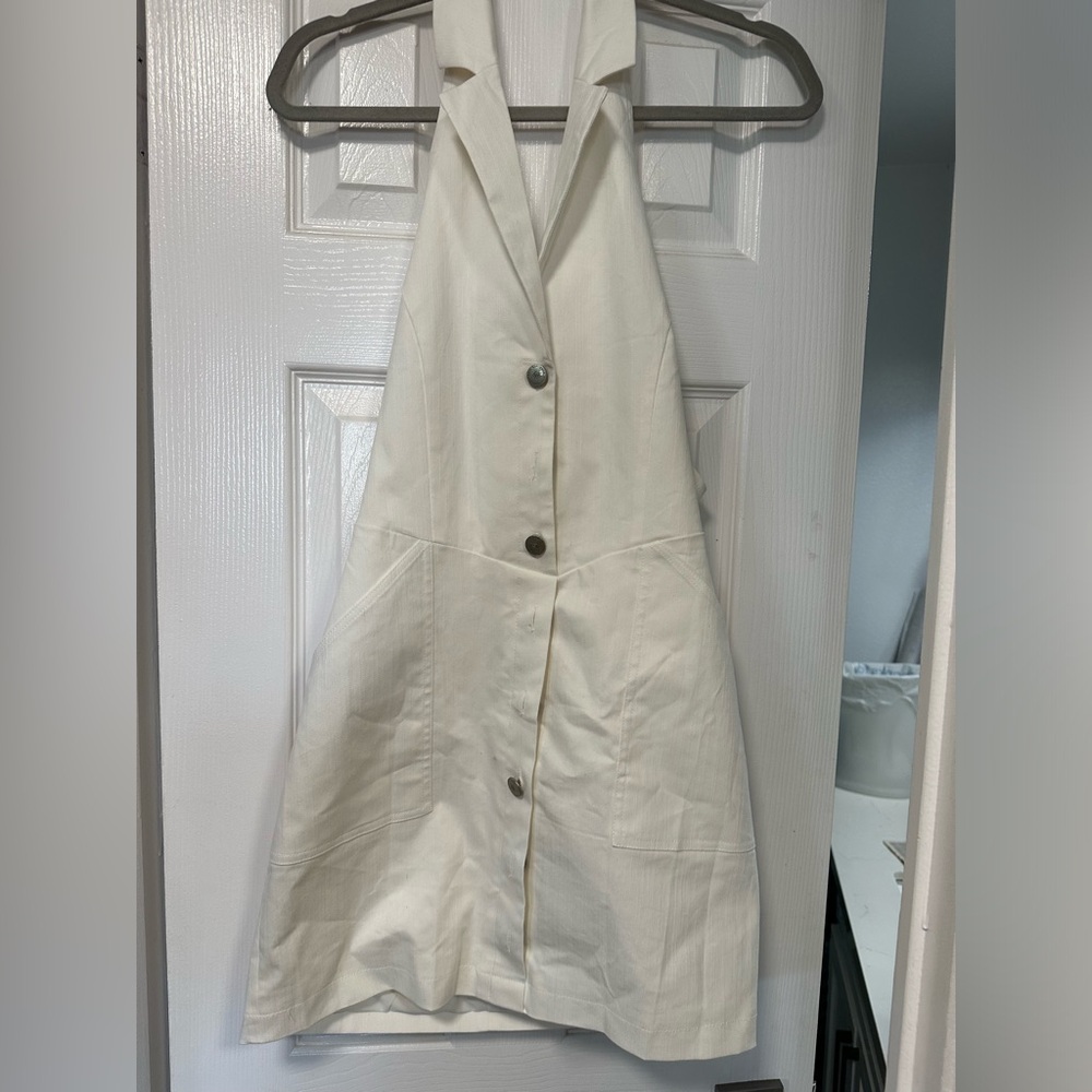 Hello Molly white halter dress